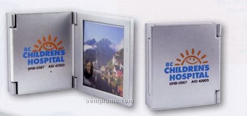 Trifold Alarm Clock With Picture Frame