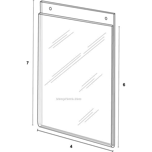 Wall Frame For 4'' W X 6'' H W/Holes