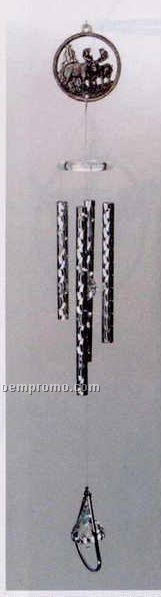 20" 3d Pewter Moose Wind Chime