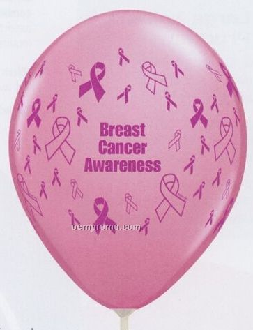 9" Awareness Ribbons Adwrap Jewel / Fashion Color Balloon