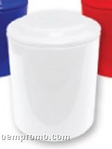 Solid White Regular Ceramic Cookie Keeper Jar (Custom Lid)