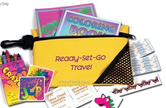 Kids Travel Kit With Stickers & Coloring Book