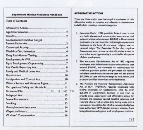 Supervisor's Handbook Stock Booklet - Junior