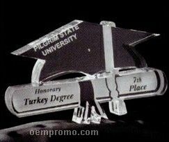 Acrylic Paperweight Up To 16 Square Inches / Graduation Hat