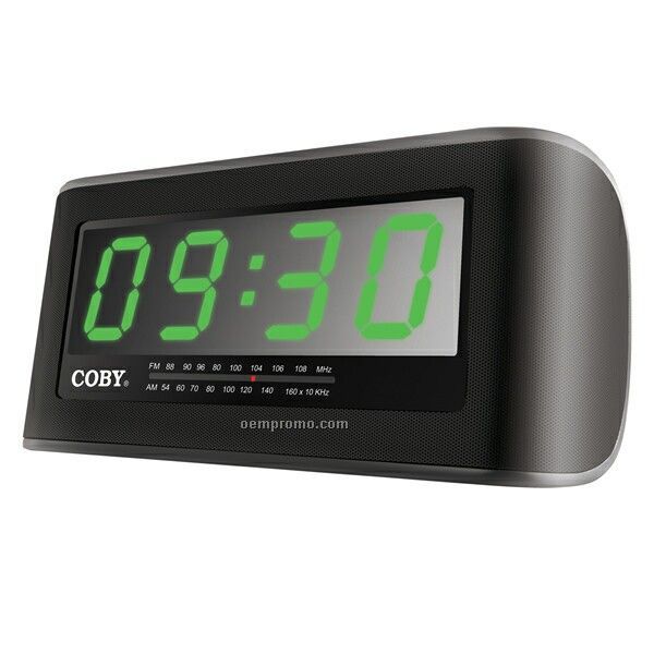 Digital AM/FM Alarm Clock Radio W/ 2" Jumbo Display