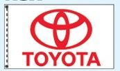 Standard Single Face Dealer Logo Spacewalker Flag (Toyota)