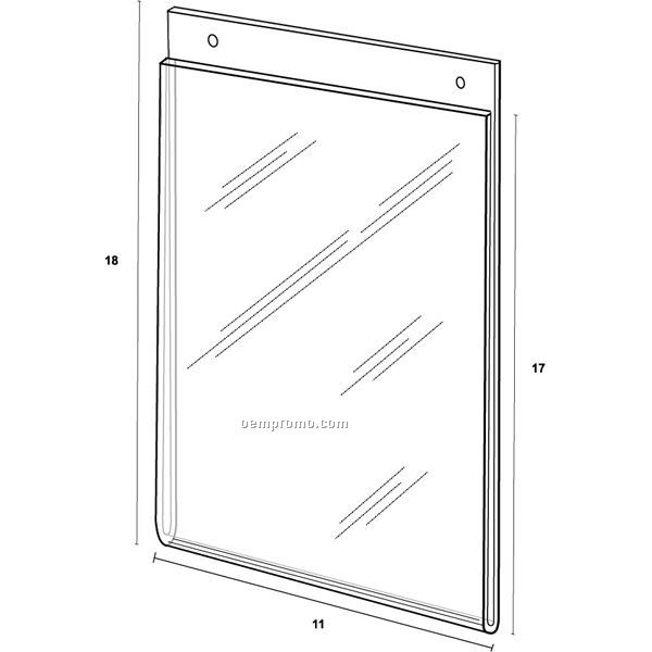 Wall Frame For 11'' W X 17'' H W/Holes