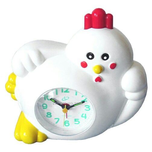 Rooster Quartz Alarm Clock