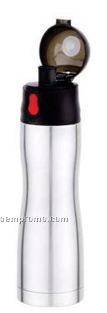 16 Oz. Double Wall 18/8 Stainless Steel Vacuum Thermos W/ Flip Top Lid