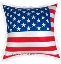 20"X20" Inflatable Usa Flag Pillow