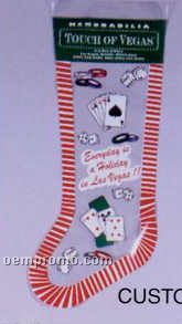 8" Custom Flexographic Printed Holiday Stocking (4 Colors)