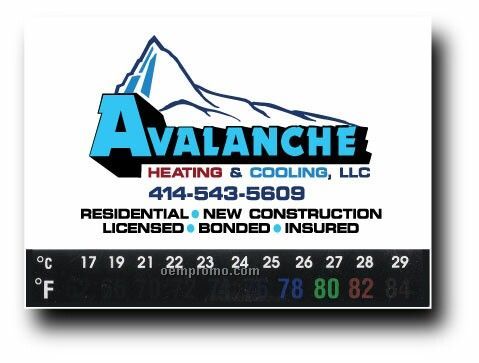 Business Card Magnet With Thermometer