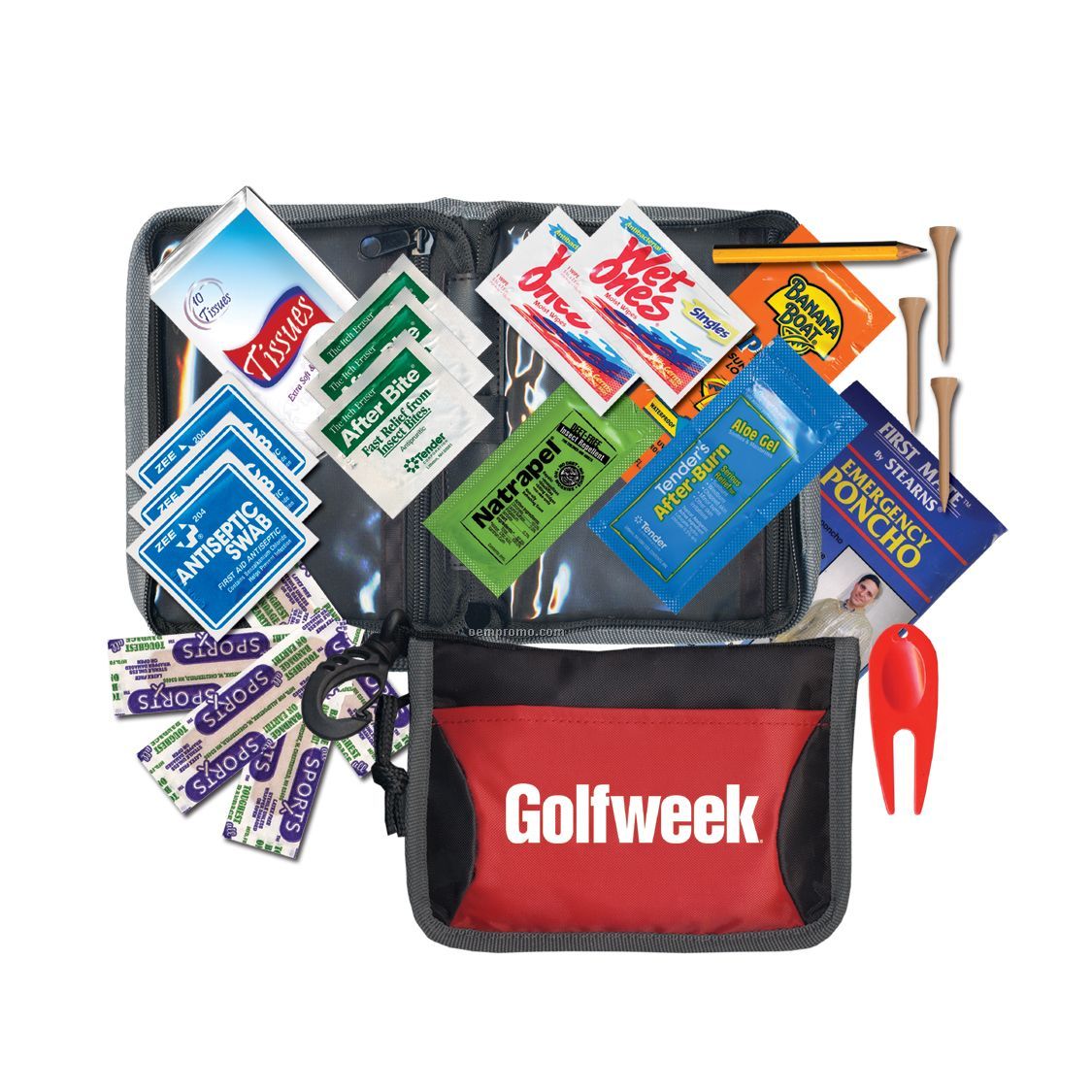 Golf / First Aid Kit W/ Rain Poncho