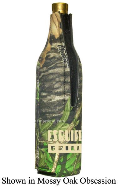 Mossy Oak Licensed Camo Premium Collapsible Foam Wine Suit Bottles