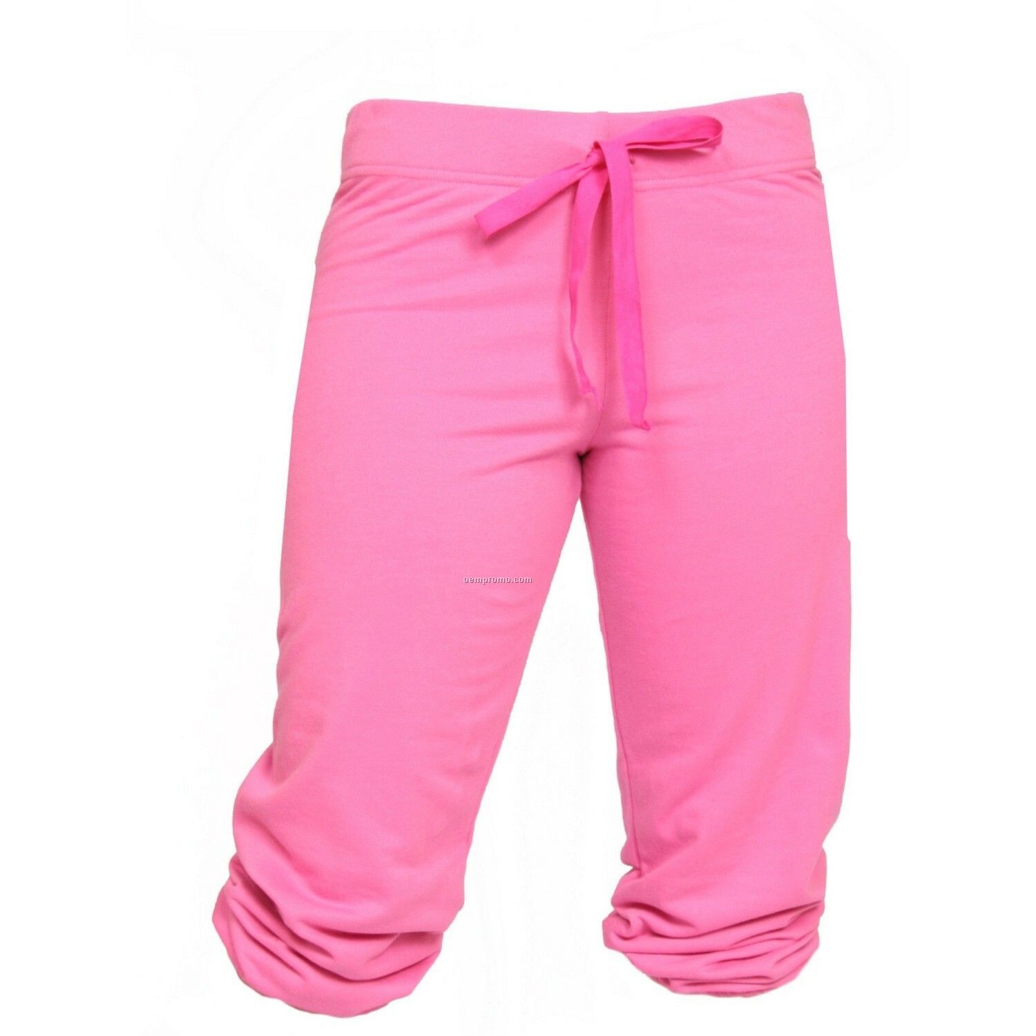 Youth Pink Touchdown Cuffed Sweat Capris