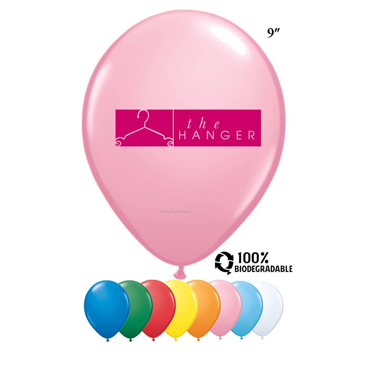 9" Qualatex Round Standard Color Latex Balloon
