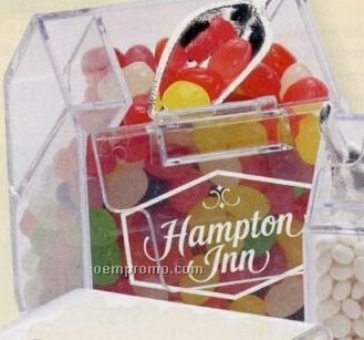 Jelly Beans In Plastic House & Candy Bin W/ Scoop