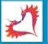 Stock Temporary Tattoo - Dragon Heart Tribal Symbol (2"X2")