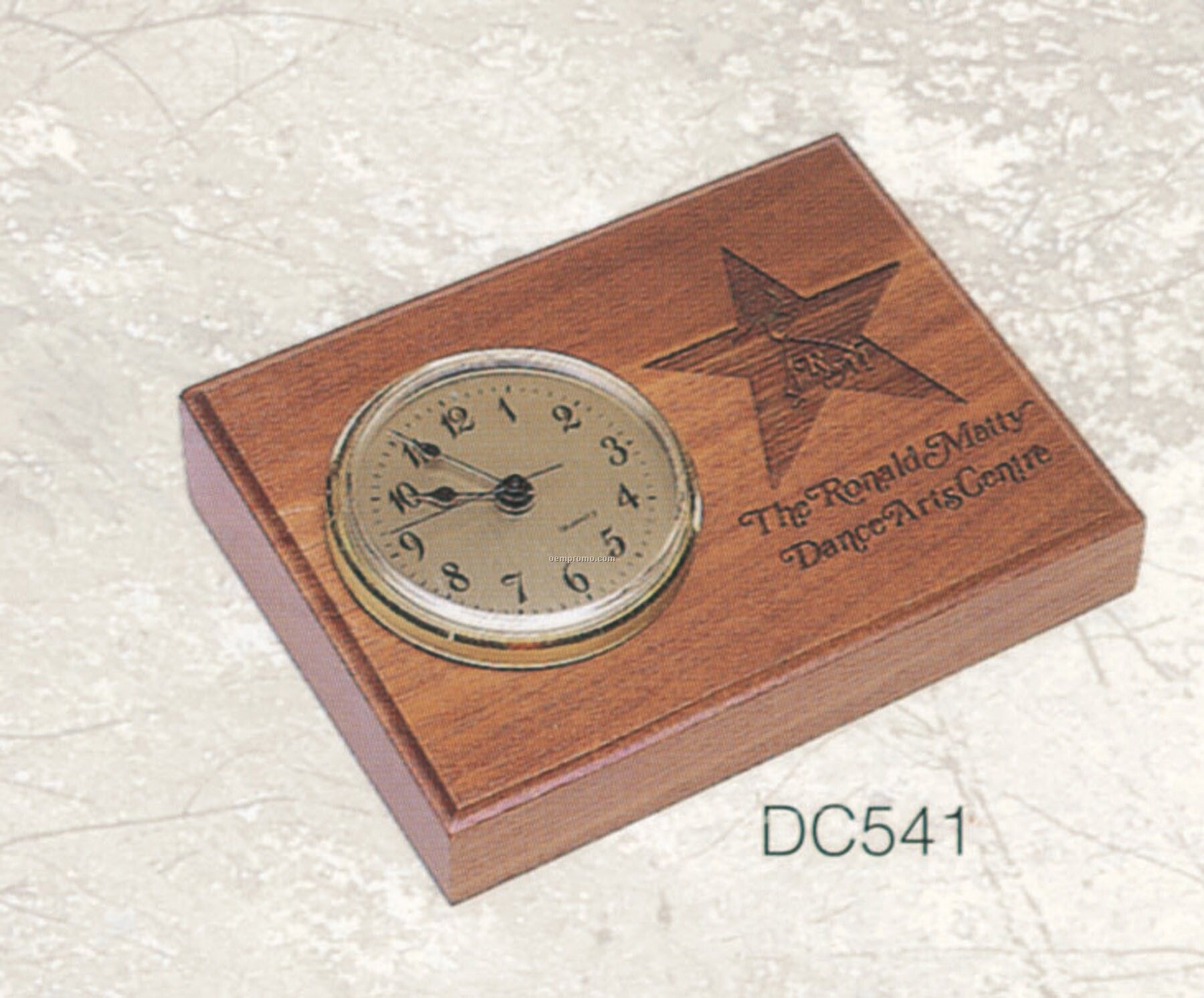 Wedge Desk Clock (4 1/2"X6"X1 1/2")