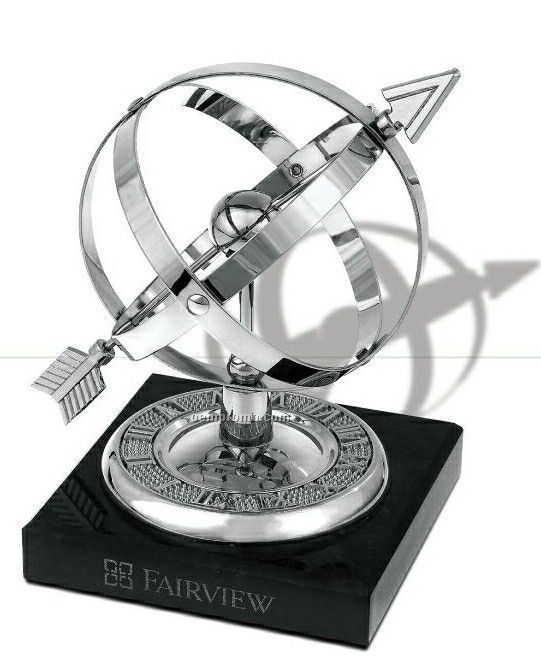 Armillary Brass Award W/ Marble Base