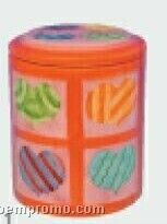 Block Hearts Regular Cookie Keeper Jar (Inside Lid Imprint)