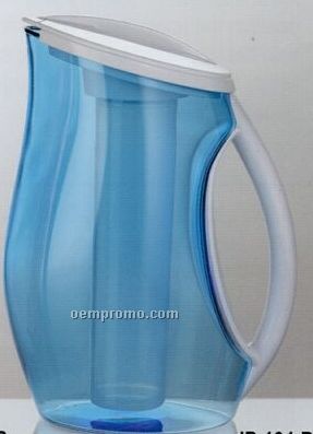 Blue Iced Pitcher With Color Sleeve