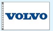 Standard Single Face Dealer Logo Spacewalker Flag (Volvo)