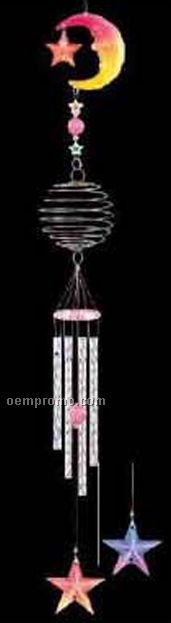 Star & Moon Coil Wind Chime