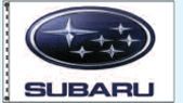 Standard Single Face Dealer Logo Spacewalker Flag (Subaru)