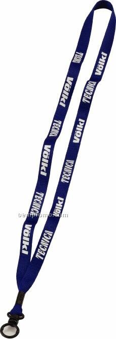 1/2" Economy Polyester Lanyard With Plastic O-ring ( Same Day Service)