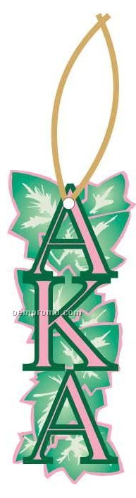 Alpha Kappa Alpha Sorority Mascot Ornament W/ Mirrored Back (10 Sq. Inch)