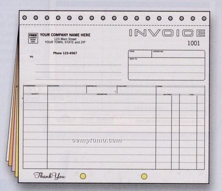 Classic Collection Small Invoice (3 Part)