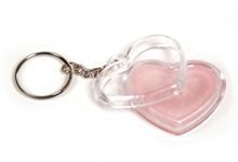 Heart-shaped Sheer Lip Gloss Key Chain