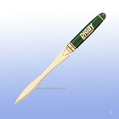 Letter Opener W/ Gold Accent (Screened)