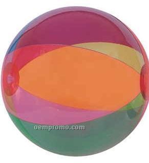 16" Transparent Color Beach Ball