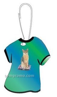 Abyssinian Cat T-shirt Zipper Pull
