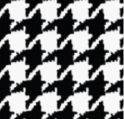 Houndstooth Black White Pot Holder & Oven Mitt