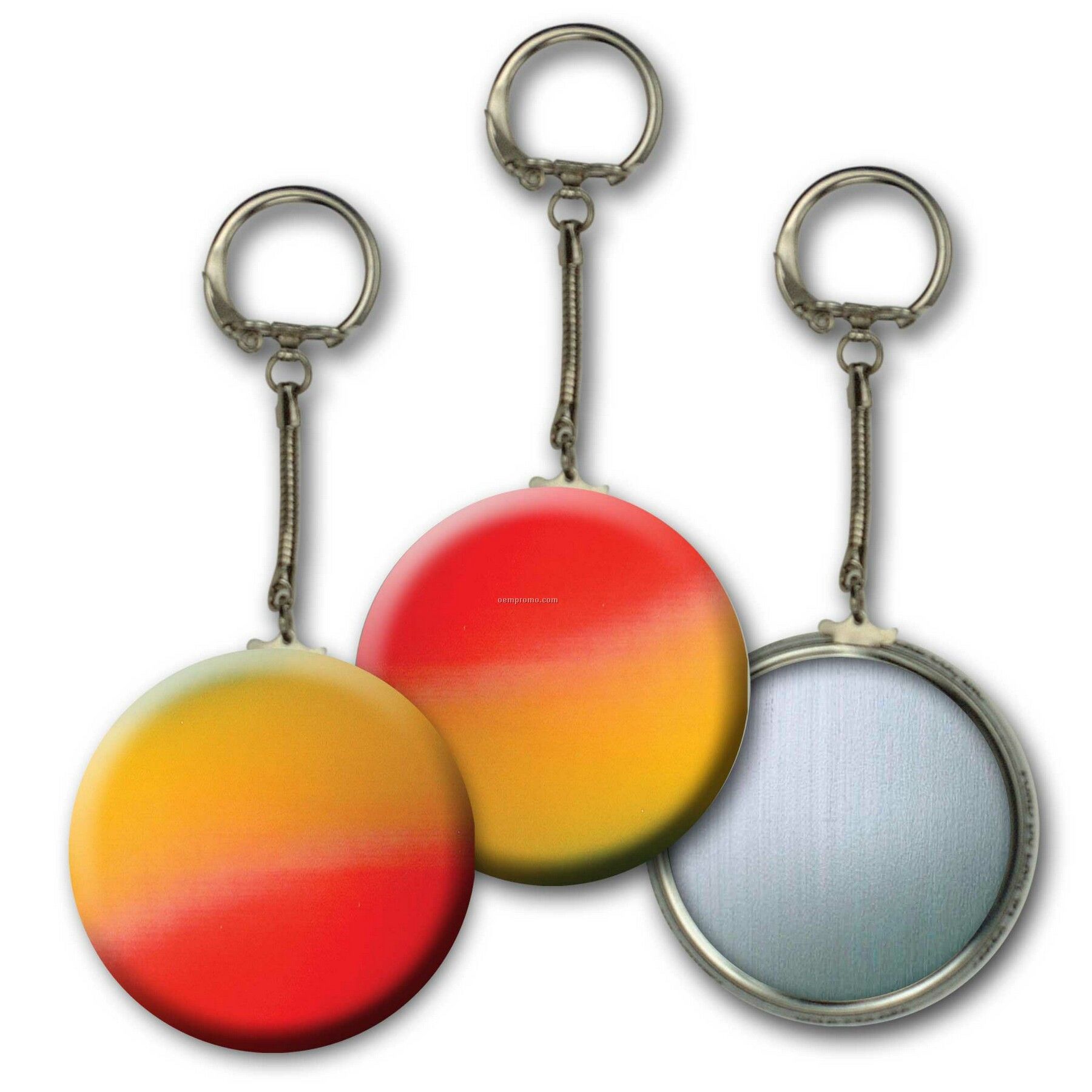 Metallic Key Chain W/3d Lenticular Changing Colors Effects (Blanks)
