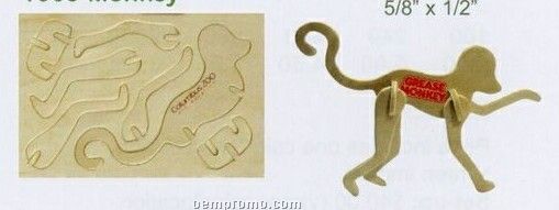 Monkey Mini-logo Puzzle (4 5/8"X3"X1/8")