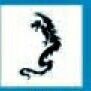 Stock Temporary Tattoo - Dragon 2 Tribal Symbol (2"X2")