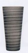 Straw Black Medium Crystal Vase By Ingegerd Raman