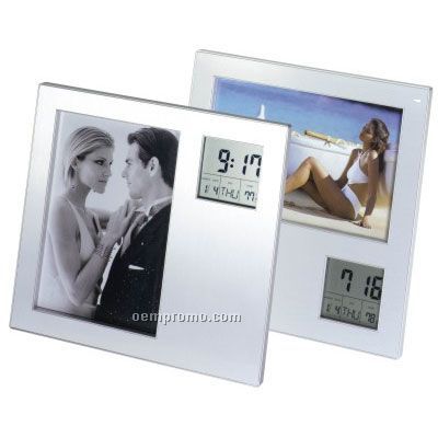 Two Ways Picture Frame Thermometer Clock