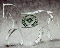 Acrylic Paperweight Up To 16 Square Inches / Horse