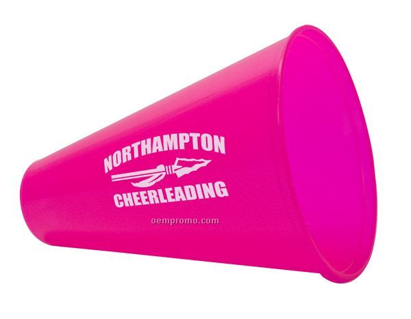Plastic Megaphone With Built-in Mouthpiece (7 1/2