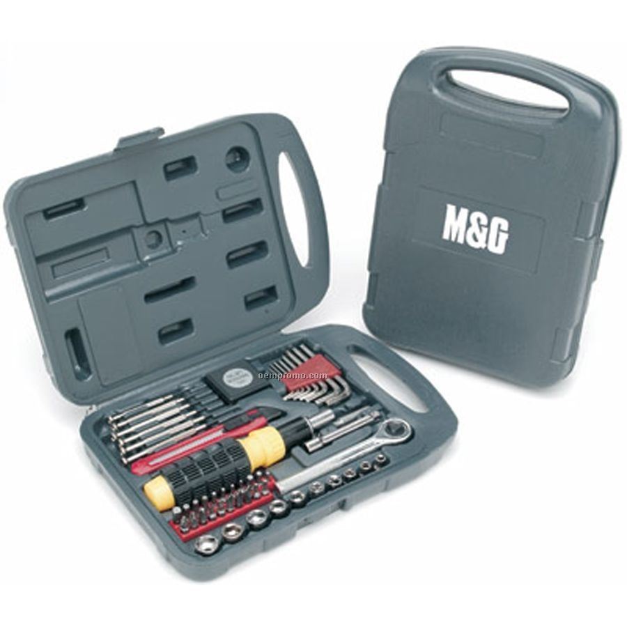 Ruff Ready 50-piece Tool Set With Molded Carrying Case
