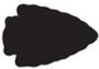Stock Arrowhead Mascot Chenille Patch