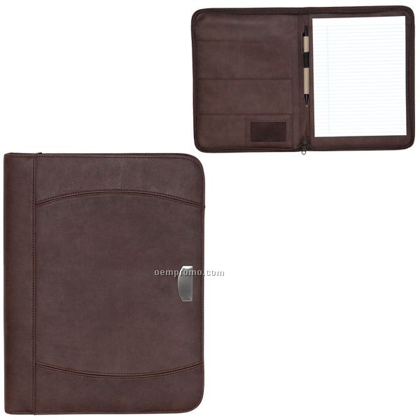 Zippered Notebook Portfolio (10"X13"X1") (Blank)