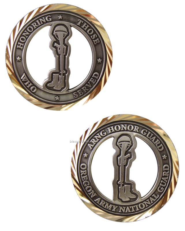 Die Cast Alloy Injection Double Sided Challenge Coin (1 3/4