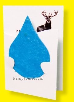 Floral Seed Paper Pop-out Booklet - Water Drop