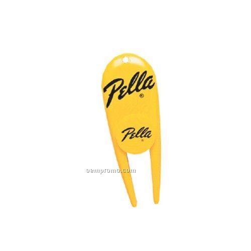 Plastic Golf Divot Tool With Marker (2 1/2